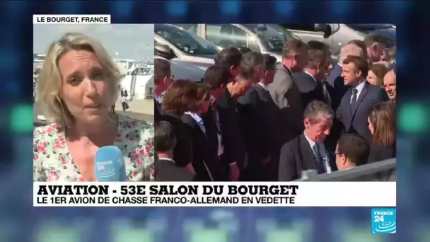 Emmanuel Macron inaugure le 53ème salon aéronautique du Bourget