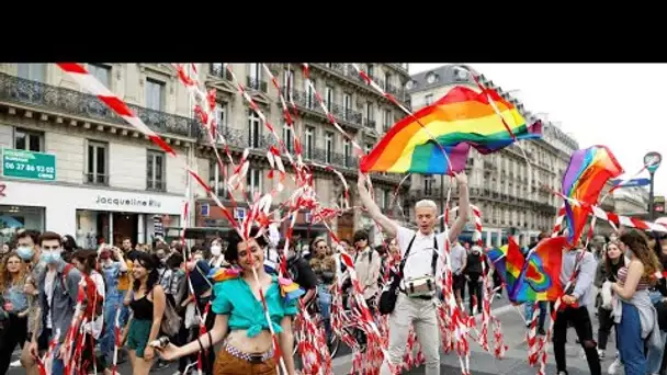Des milliers de manifestants à Paris pour une Gay Pride impromptue et "politique"