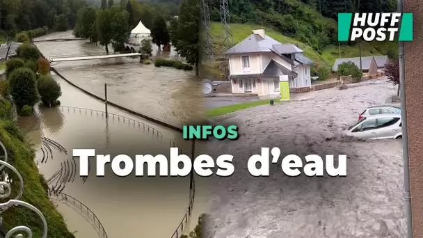 Pluies, crues... Lourdes inondée et route effondrée dans les Pyrénées-Atlantiques