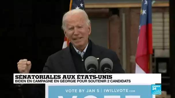 Élections sénatoriales aux États-Unis : Joe Biden renoue avec la campagne électorale en Géorgie