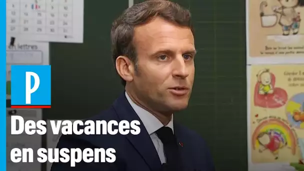 « Il est trop tôt pour dire si on pourra avoir des vacances » cet été, avertit Macron