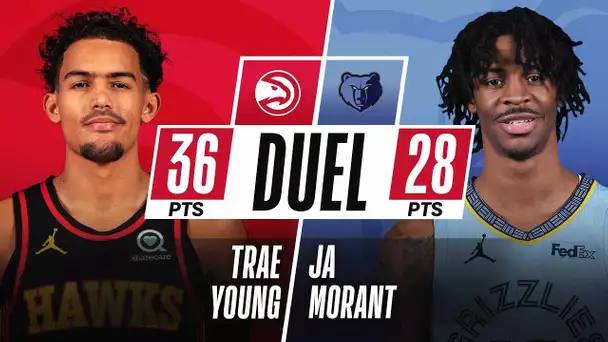 Trae Young (36 PTS) & Ja Morant (28 PTS) DUEL In Memphis 🔥