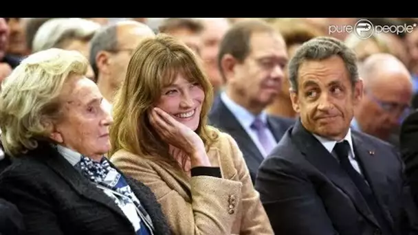 Bernadette Chirac “est un roc”  Carla Bruni et Nicolas Sarkozy saluent avec émotion son courage