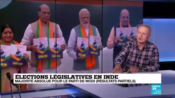 Législatives en Inde : les résultats partiels donnent la majorité absolue à Modi