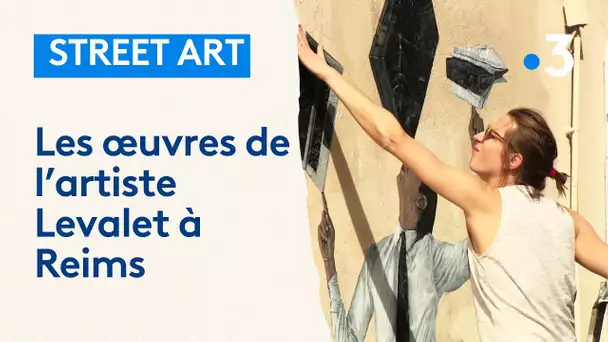 Feuilleton 2/4: Le street art au centre ville de Reims (51) avec la rencontre de l'artiste Levalet