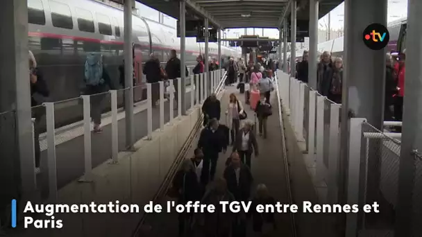 Augmentation de l'offre TGV entre Rennes et Paris