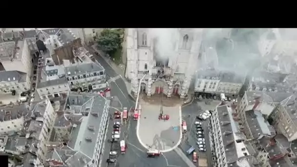 Incendie de la cathédrale de Nantes : l'Etat français "répondra financièrement présent"