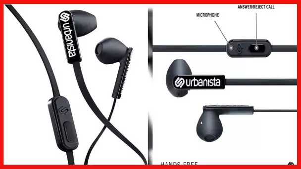 Urbanista San Francisco Earphones Dynamic Ear-Pods, Call-Handling with Microphone, 3.5mm Stereo