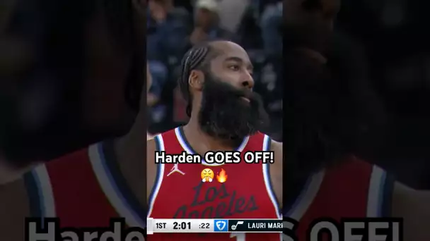 James Harden DROP 34 PTS in the 1st half! 🔥😤|#Shorts