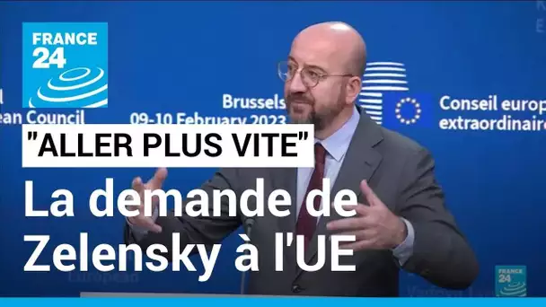 À Bruxelles, Zelensky demande à l'UE "d'aller plus vite" que la Russie sur les armes • FRANCE 24