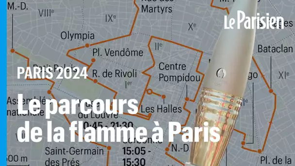 Voici le parcours de la flamme olympique à Paris les 14 et 15 juillet
