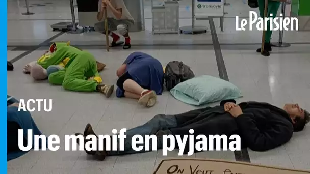 Nantes : « Vu qu’on ne peut plus dormir, on vient faire la sieste à l’aéroport »