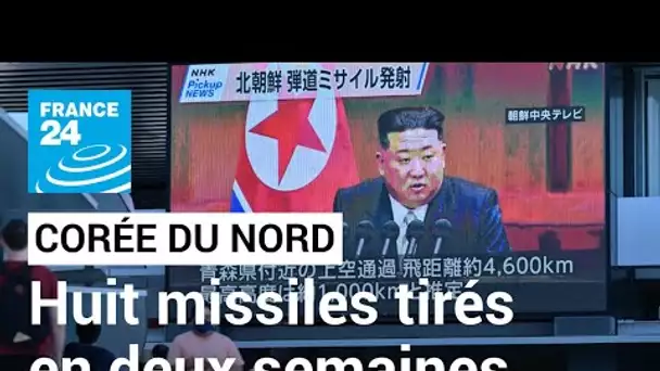 La Corée du Nord tire deux nouveaux missiles, soit huit en deux semaines • FRANCE 24