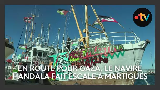 En route pour Gaza, le navire Handala fait escale à Martigues