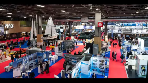 Pédaler dans l'eau...la nouvelle attraction du Salon Nautique de Paris