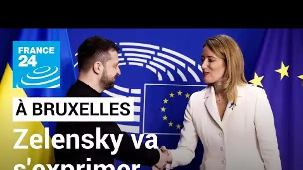 En direct : À Bruxelles, Volodymyr Zelensky s’exprime devant le Parlement européen • FRANCE 24