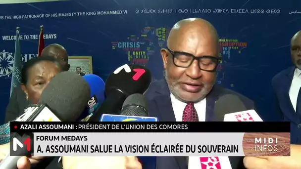 MEDays 2023 : Azali Assoumani salue la vision éclairée de SM le Roi Mohammed VI