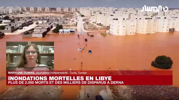 Inondation en Libye : "Il est difficile d'établir un bilan car les liaisons terrestres sont coupées"