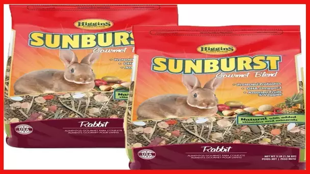 Higgins Sunburst Gourmet Food Mix for Rabbits Net WT 6LB