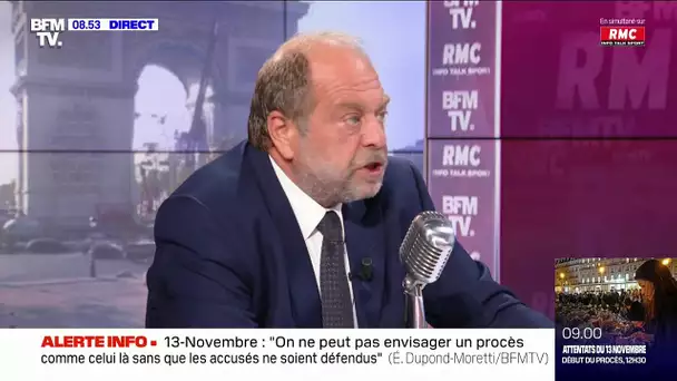 Eric Dupond-Moretti répond aux questions de Jean-Jacques Bourdin