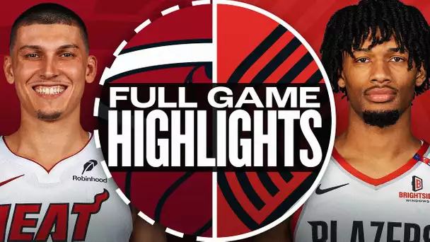 HEAT at TRAIL BLAZERS | FULL GAME HIGHLIGHTS | January 11, 2025