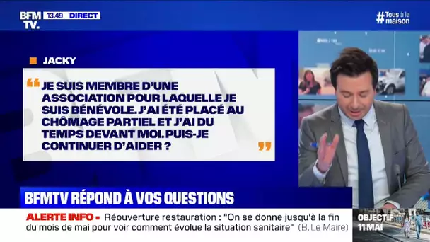 Je suis employé dans une association et au chômage partiel, puis-je continuer à aider?