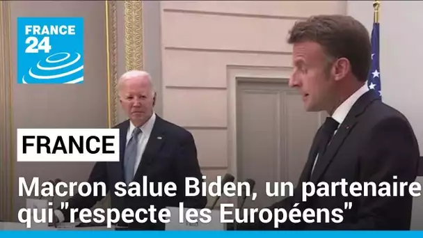 Emmanuel Macron salue chez Joe Biden la "loyauté" d'un partenaire qui "respecte les Européens"