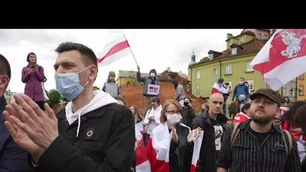 Manifestations de la communauté biélorusse contre le régime autoritaire