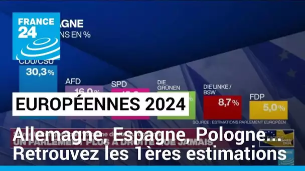 Européennes 2024 : Allemagne, Espagne, Pologne... Retrouvez les premières estimations