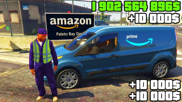 DEVENIR LIVREUR AMAZON SUR GTA 5 ! (Je suis riche)