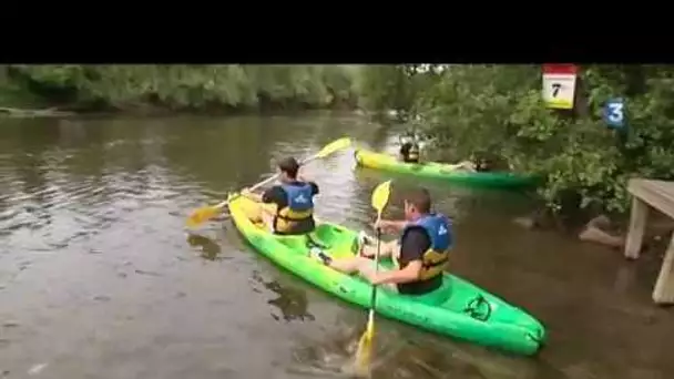 Sécheresse en Suisse normande: des kayakistes à pied plutôt qu&#039;en pagaies