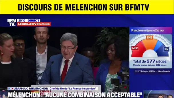 MELENCHON S'EXPRIME APRES LA DEFAITE DE BARDELLA