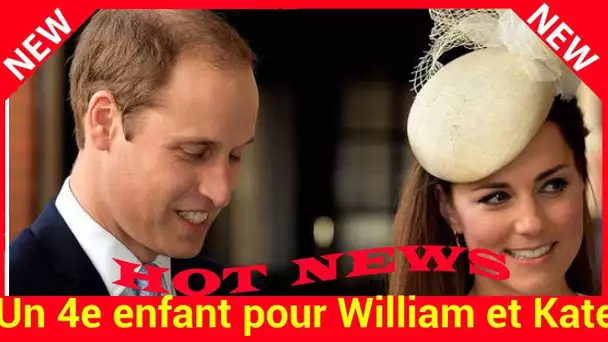 Un 4e enfant pour William et Kate Middleton ? Les parieurs sont (déjà) sur le coup