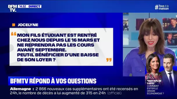 Mon fils est rentré chez nous et reprend les cours en septembre, son loyer peut-il être diminué?