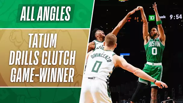 All-Angles: Jayson Tatum With The CLUTCH Game-Winning Shot! | #KiaTipOff20