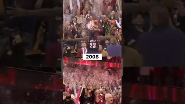 LeBron James EPIC chalk-toss on Christmas Day 2008! | #Shorts