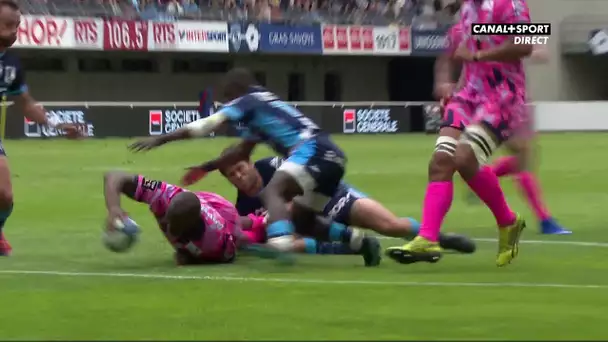 Top 14 - 25ème journée - Montpellier / Stade Français : Le 2ème essai de Macalou face à Montpellier