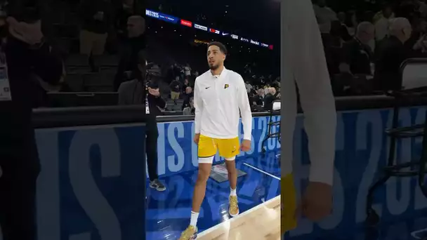 Tyrese Haliburton warming up for his second game of All Access Paris 💪