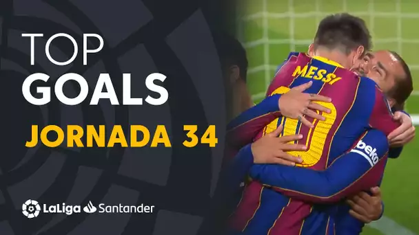 Todos los goles de la jornada 34 de LaLiga Santander 2020/2021