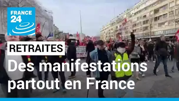 Les opposants à la réforme des retraites manifestent à nouveau partout en France • FRANCE 24