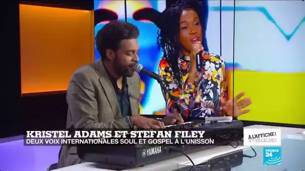 Kristel Adams et Stefan Filey, chanteurs soul et gospel, chantent "Joy" en live