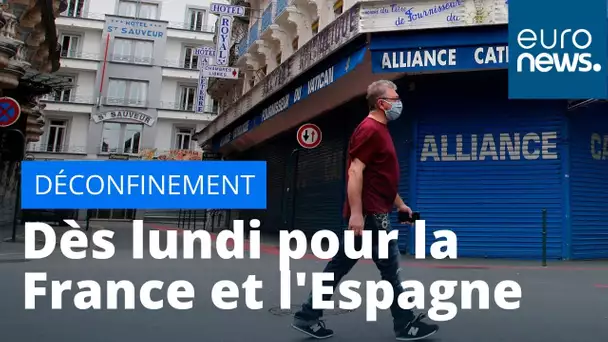 En France comme en Espagne, un déconfinement prudent débute ce lundi