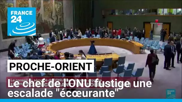 Proche-Orient : le chef de l'ONU fustige une escalade "écœurante" • FRANCE 24