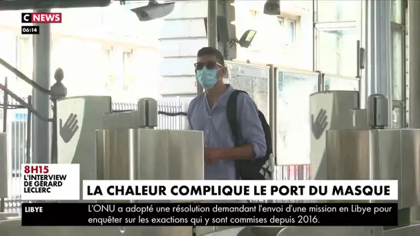 Le port du masque compliqué par la chaleur