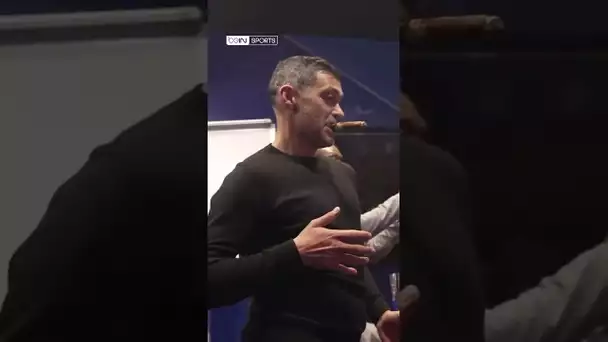 🤣🚬 Sérgio Conceição ressort le cigare pour fêter son premier trophée avec l'AC Milan ! #shorts