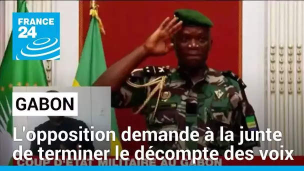 Coup d'État militaire au Gabon : l'opposition demande à la junte de terminer le décompte des voix