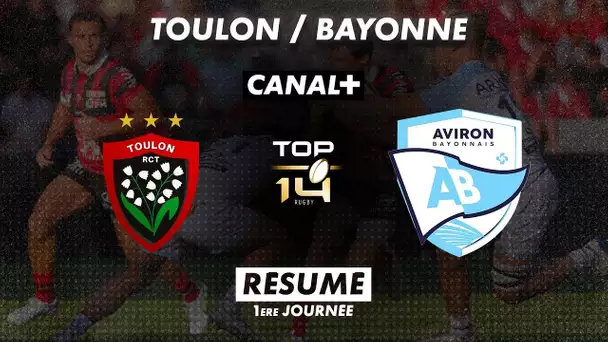 Le résumé de Toulon / Bayonne - TOP 14 - 1ère journée
