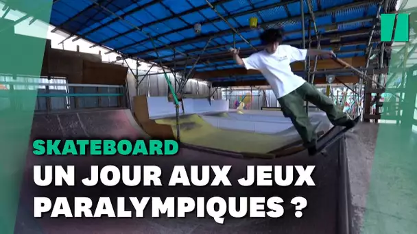 Aveugle, ce japonais aimerait que le skateboard soit aussi une discipline paralympique aux JO