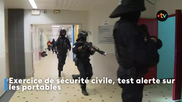 Ploufragan exercice de sécurité civile test alerte sur les portables