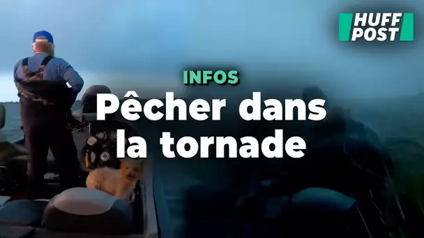 Ces pêcheurs et leur chien ont survécu par miracle à une forte tornade sur leur bateau